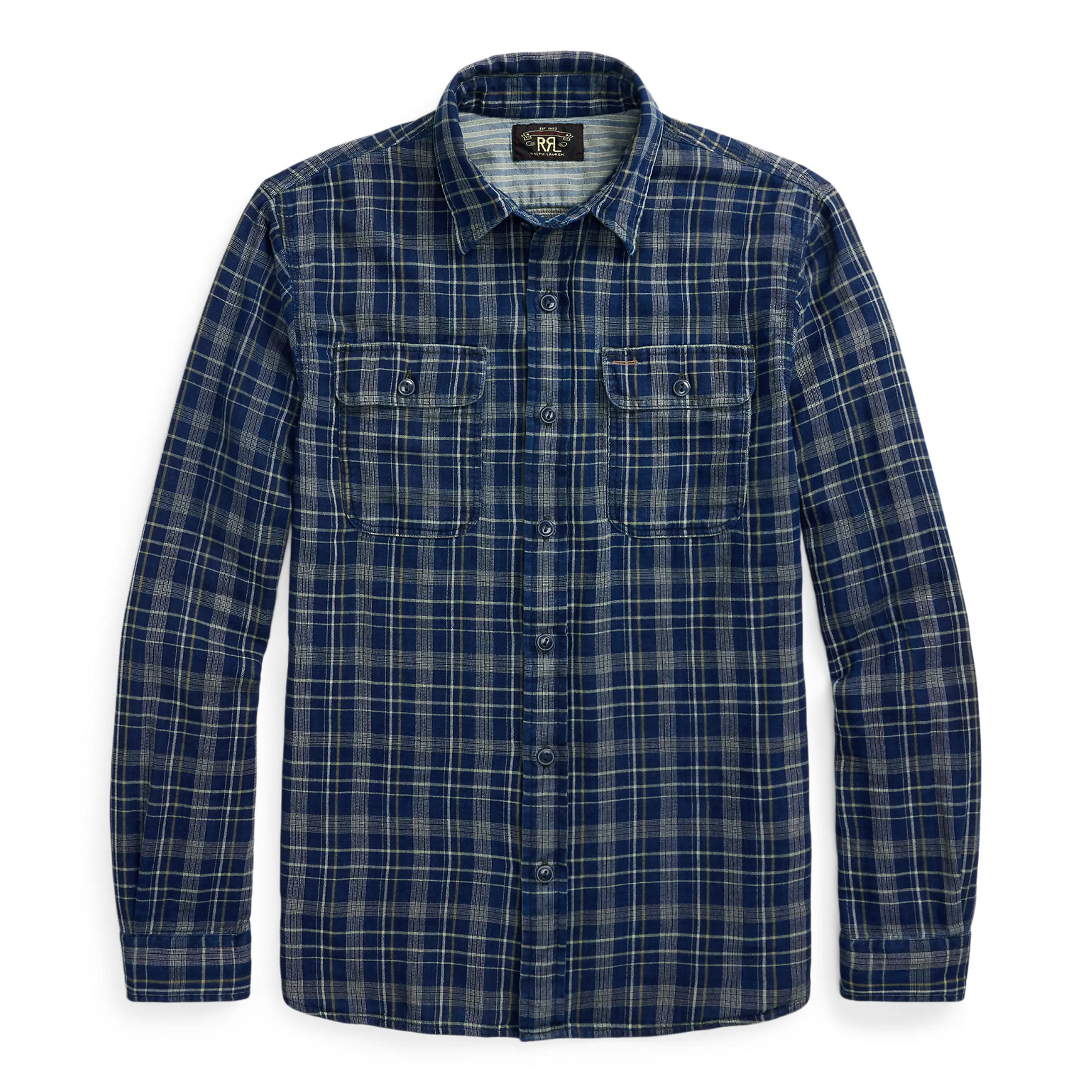 RRL Matlock Double Cloth Workshirt - Indigo | Long Sleeve Shirts RRL Matlock Double Cloth Workshirt - Indigo | Long Sleeve Shirts